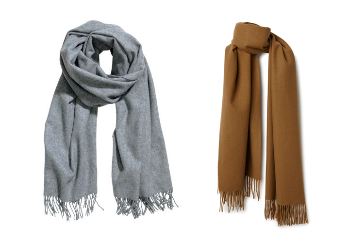 keeping warm wool scarves